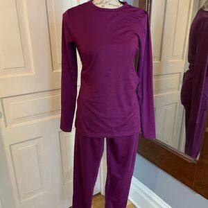 Women's Cuddl Duds Purple Sleepwear Set